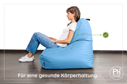 Lounge-Sessel XXL mit Hocker