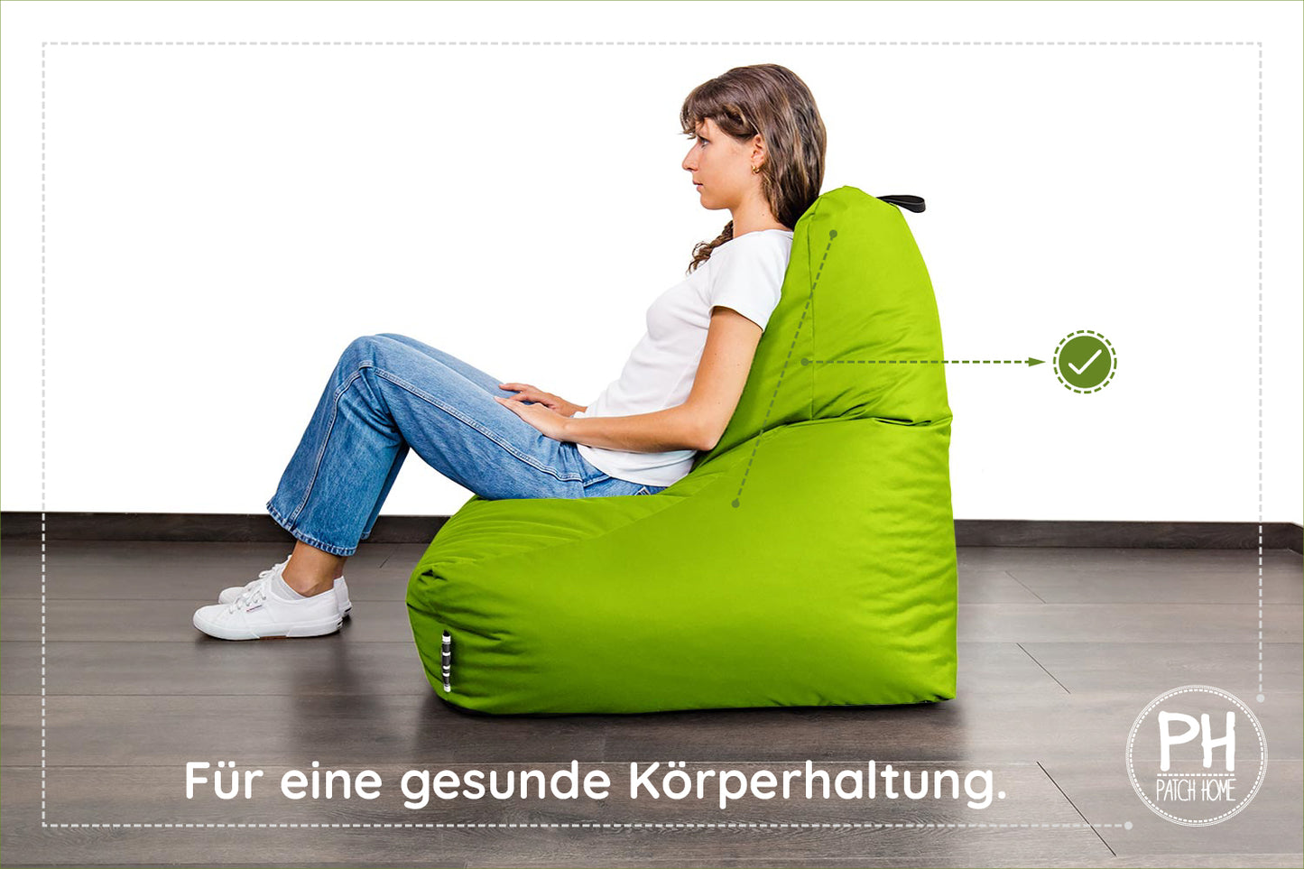 Lounge-Sessel XXL mit Hocker