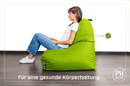 Lounge-Sessel XXL mit Hocker