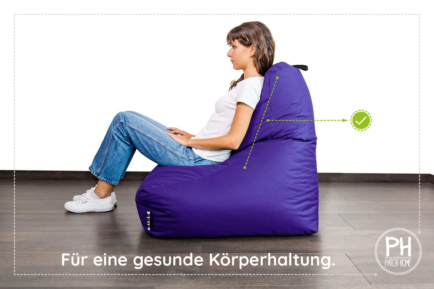 Lounge-Sessel XXL mit Hocker