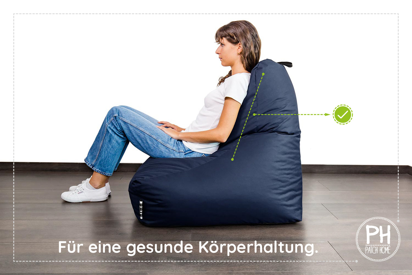 Lounge-Sessel XXL mit Hocker