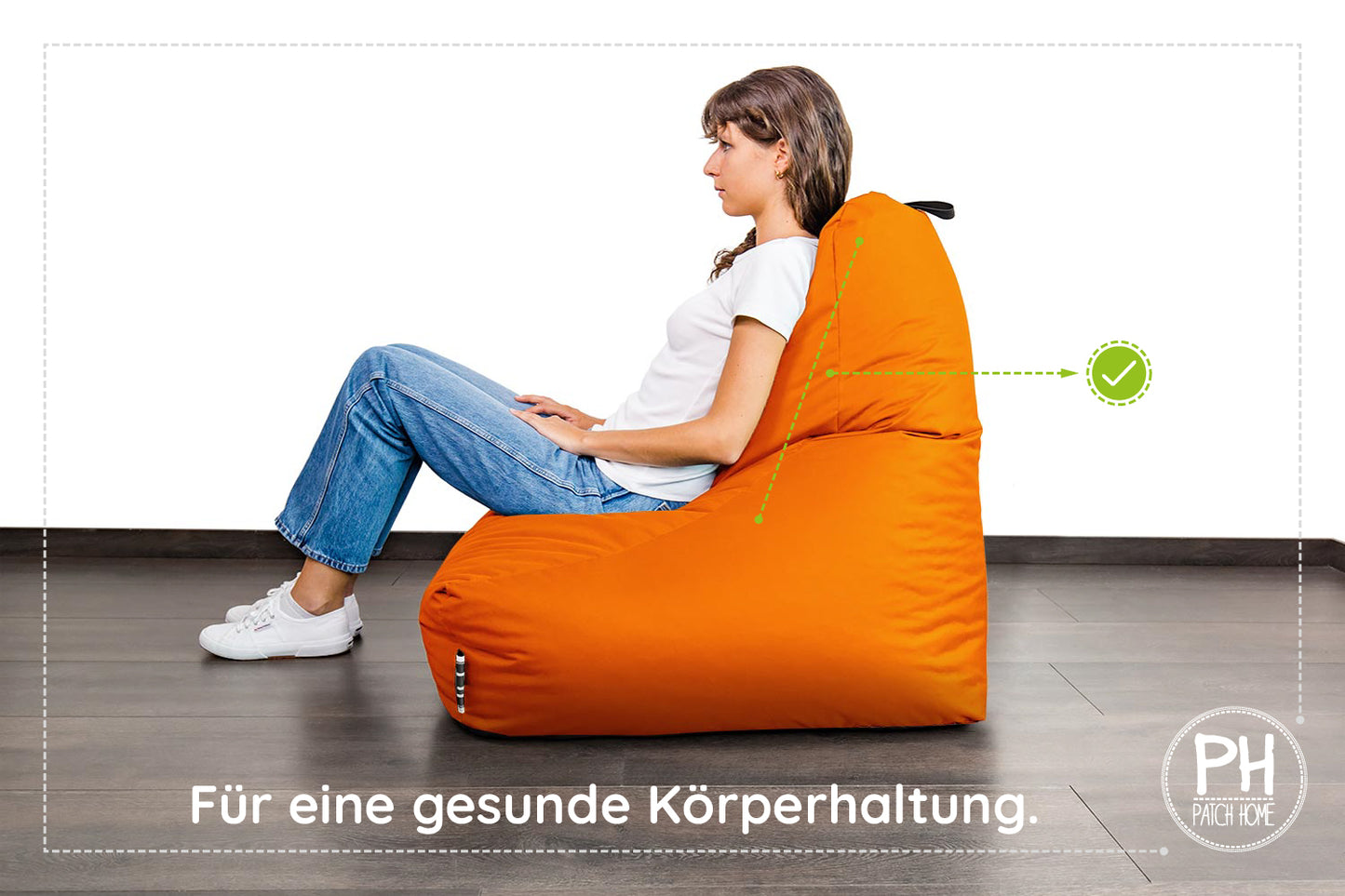 Lounge-Sessel XXL mit Hocker