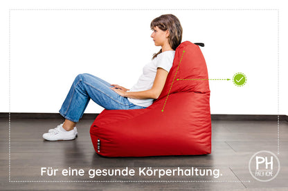 Lounge-Sessel XXL mit Hocker