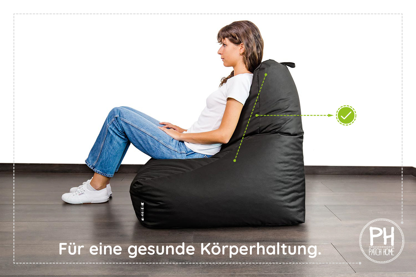 Lounge-Sessel XXL mit Hocker