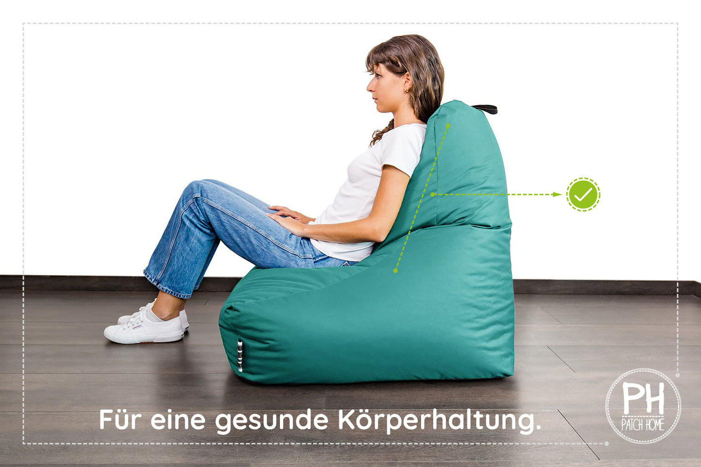 Lounge-Sessel XXL mit Hocker