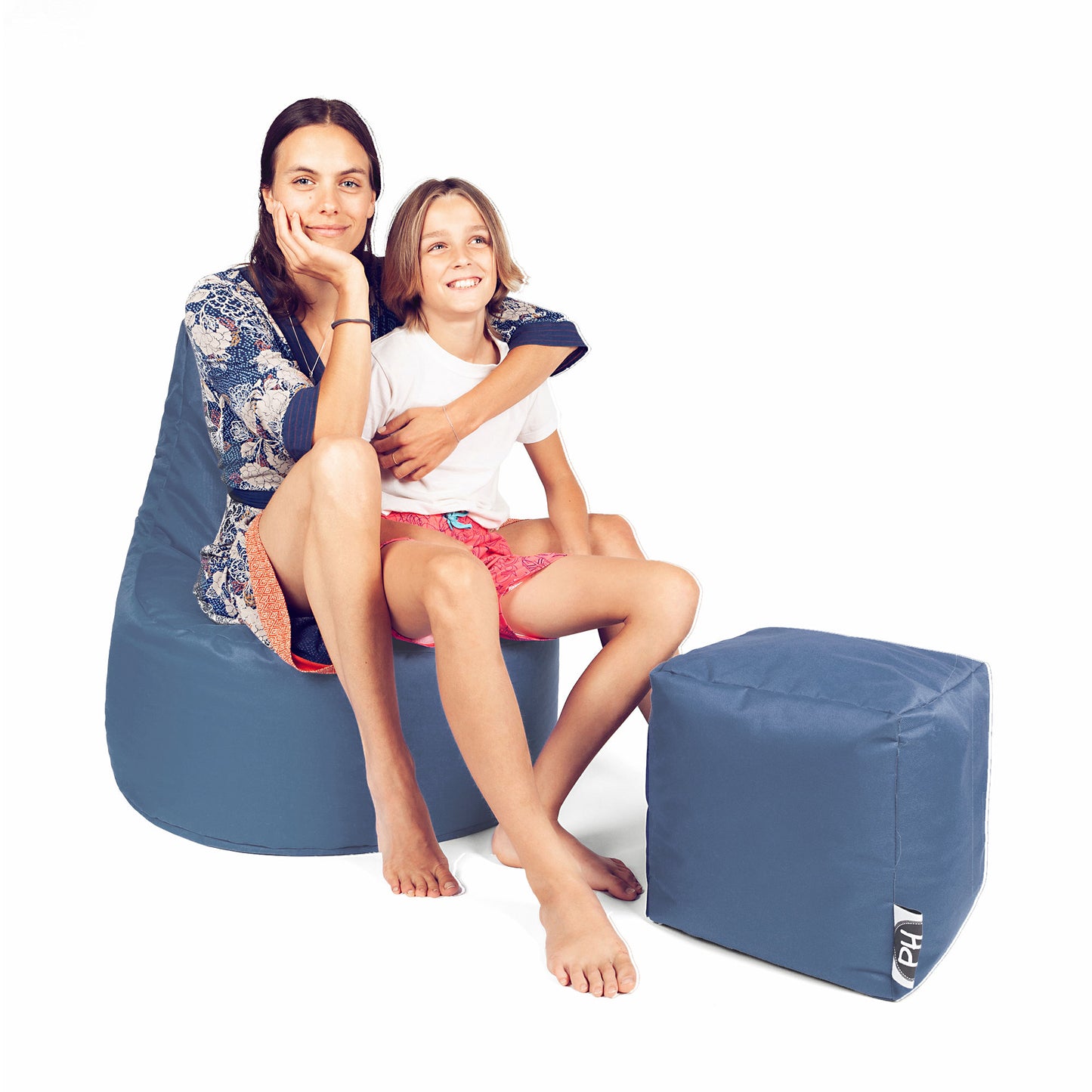 Gamer-Sessel mit Hocker