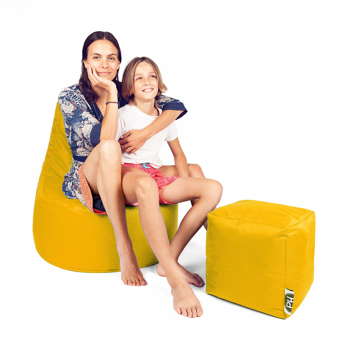 Gamer-Sessel mit Hocker