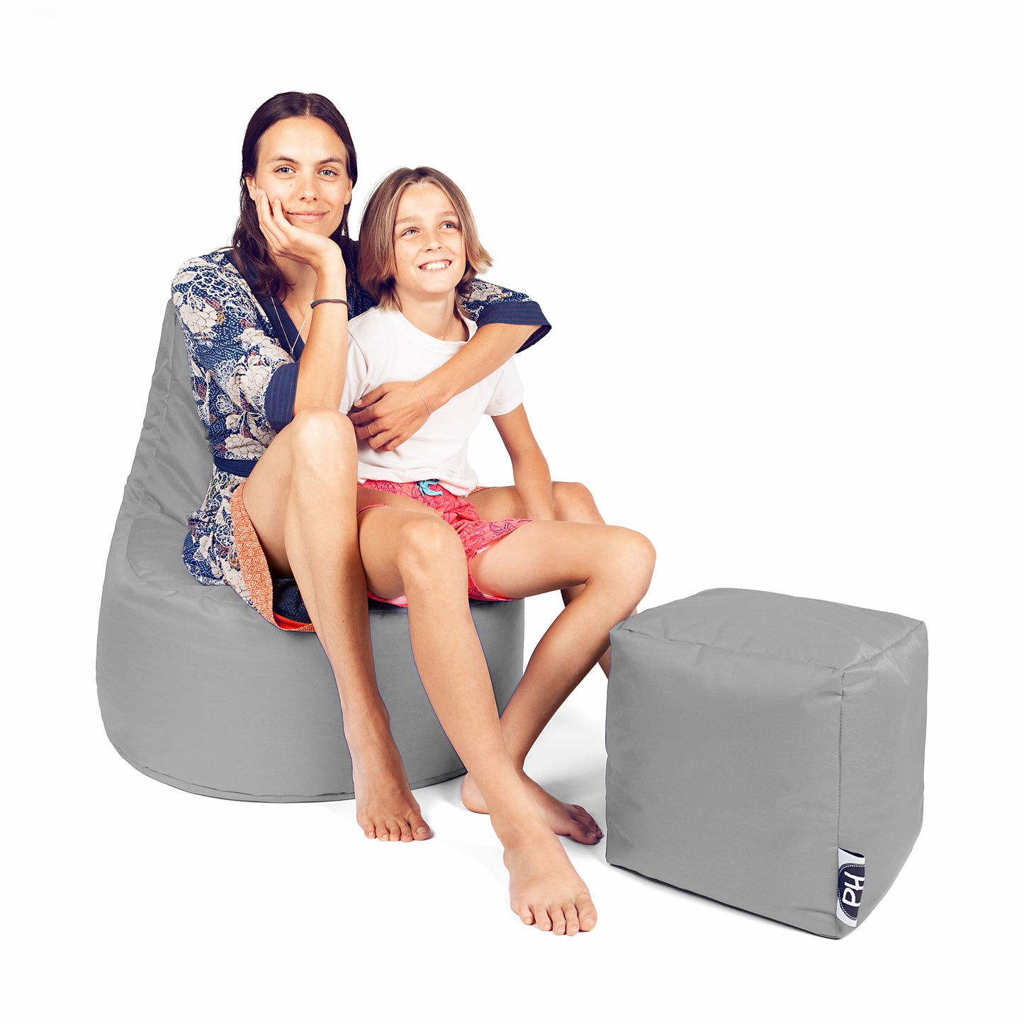 Gamer-Sessel mit Hocker