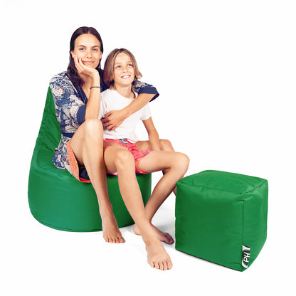 Gamer-Sessel mit Hocker