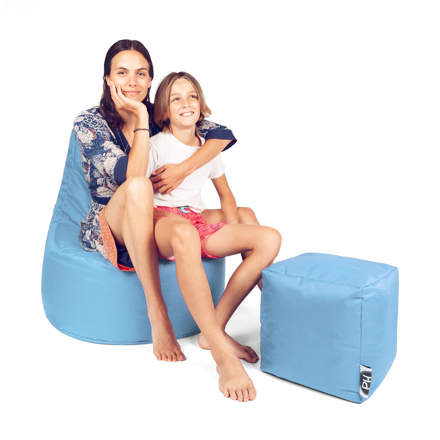 Gamer-Sessel mit Hocker