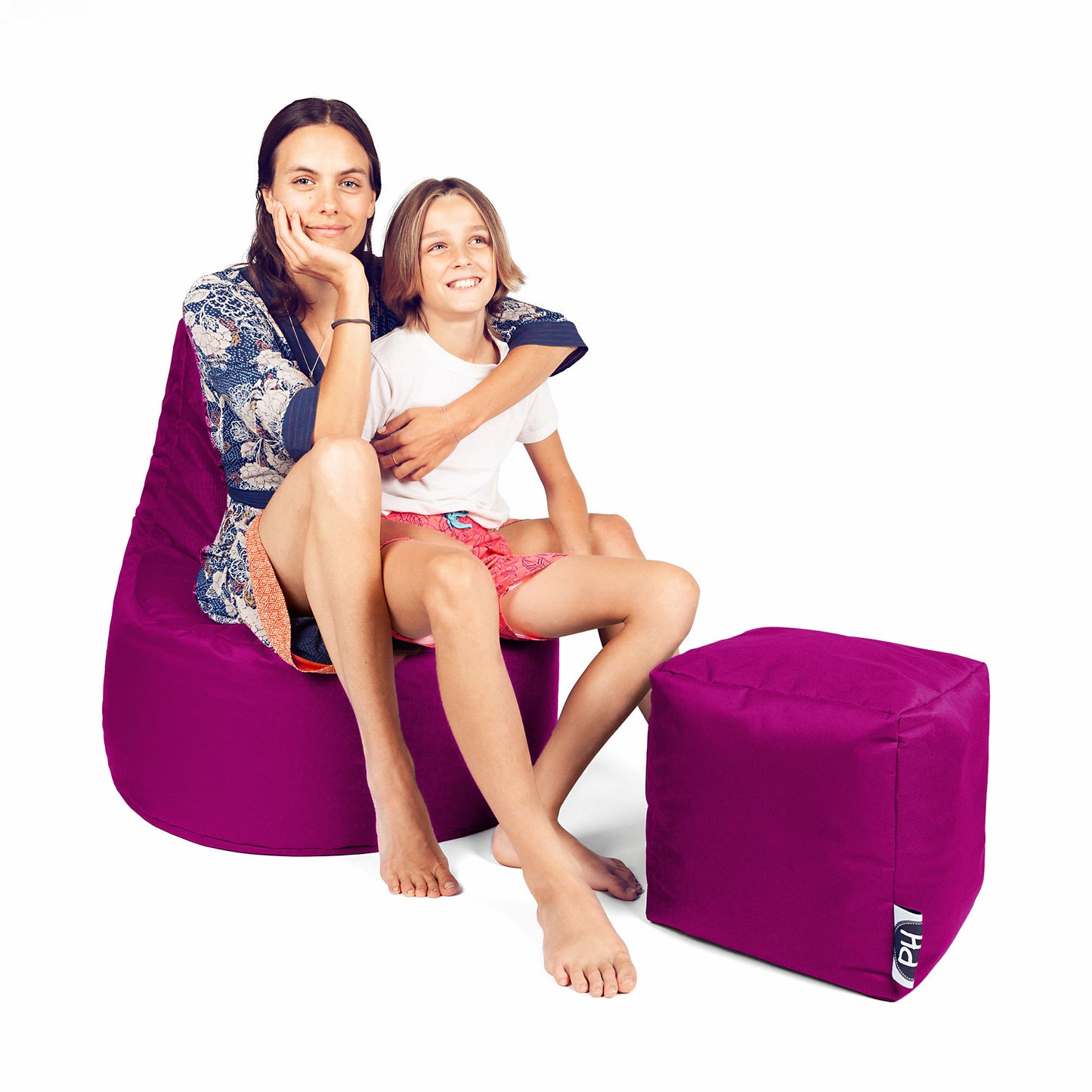 Gamer-Sessel mit Hocker