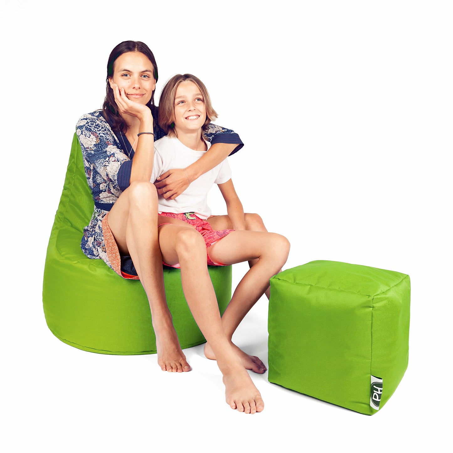 Gamer-Sessel mit Hocker