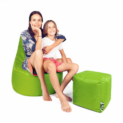 Gamer-Sessel mit Hocker
