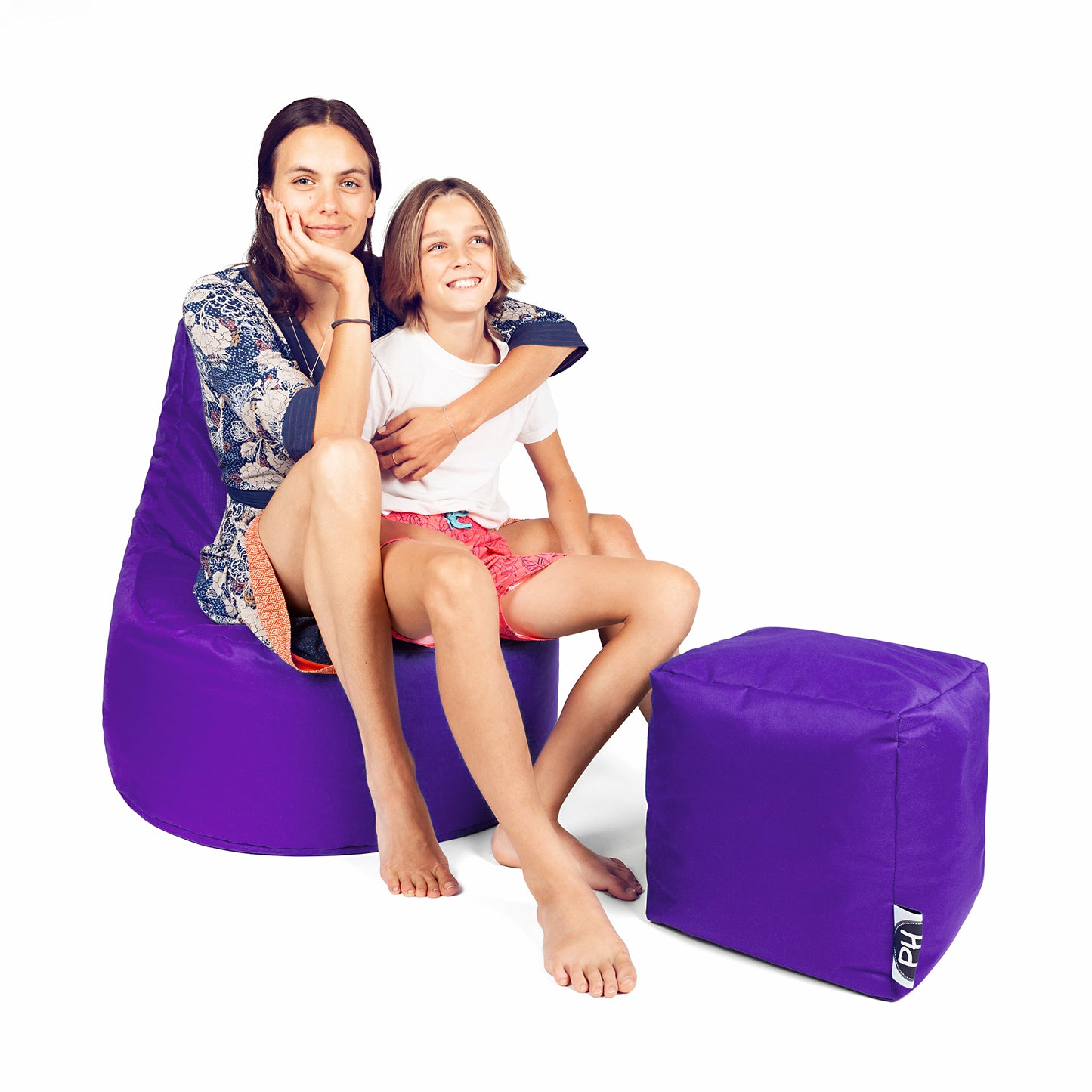 Gamer-Sessel mit Hocker