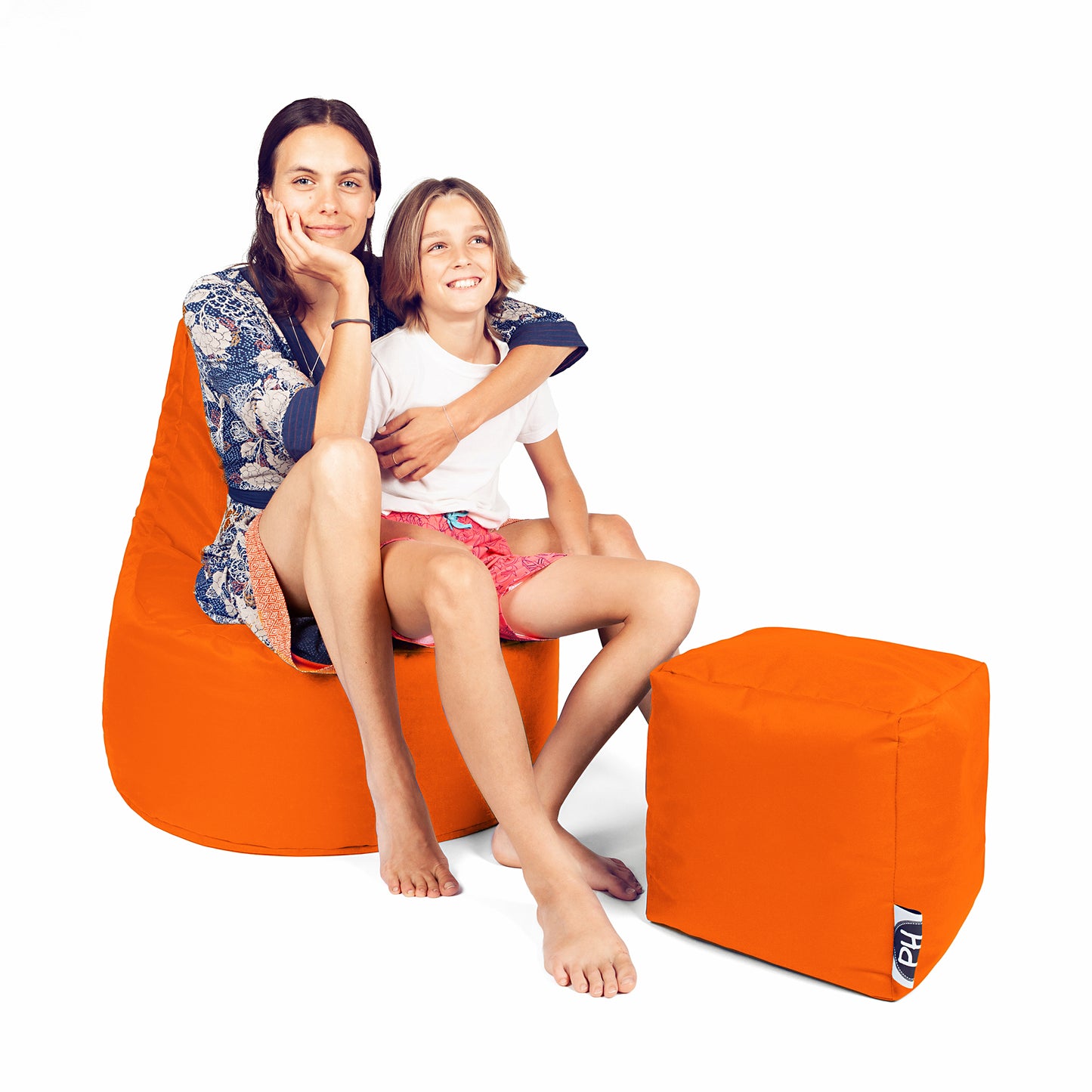 Gamer-Sessel mit Hocker