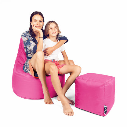 Gamer-Sessel mit Hocker