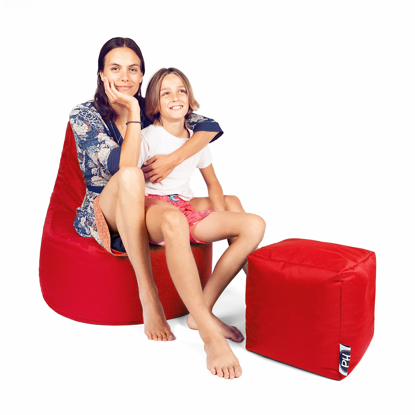 Gamer-Sessel mit Hocker