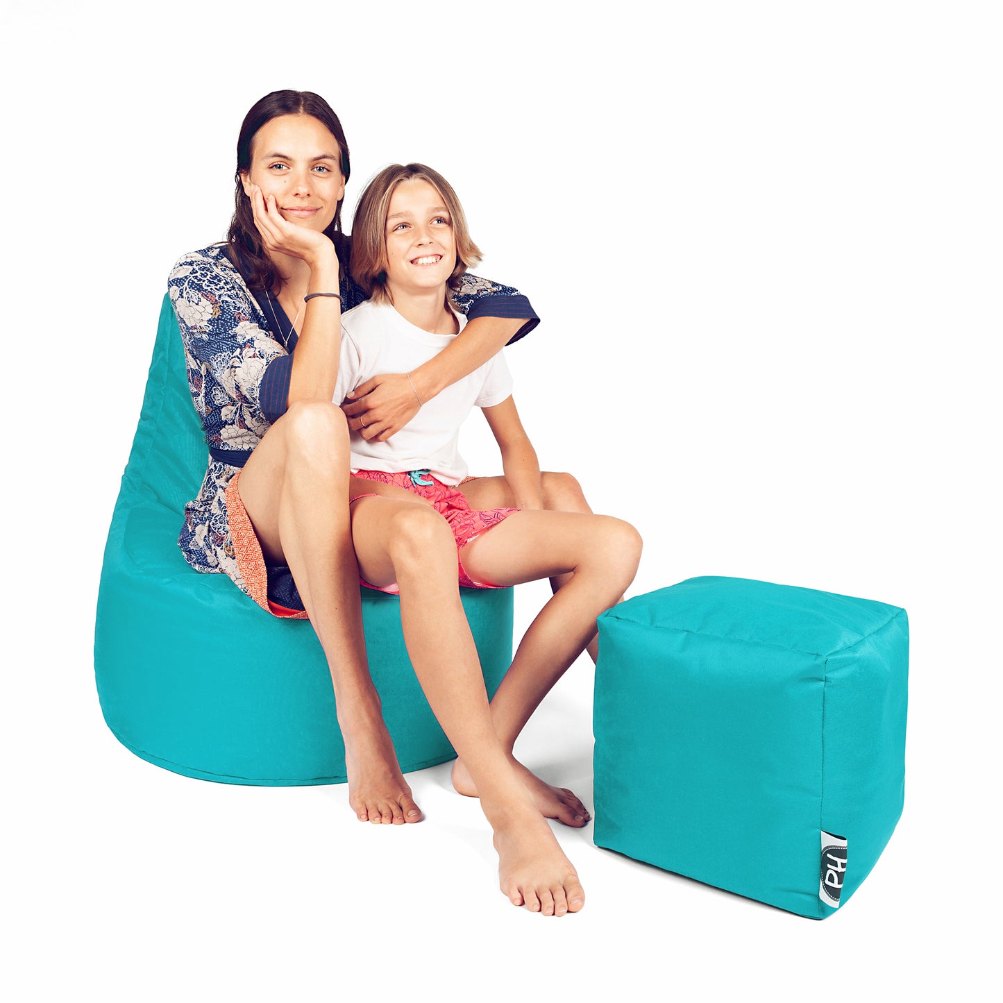 Gamer-Sessel mit Hocker