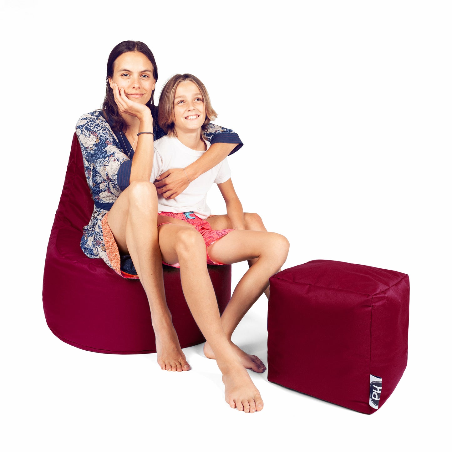 Gamer-Sessel mit Hocker