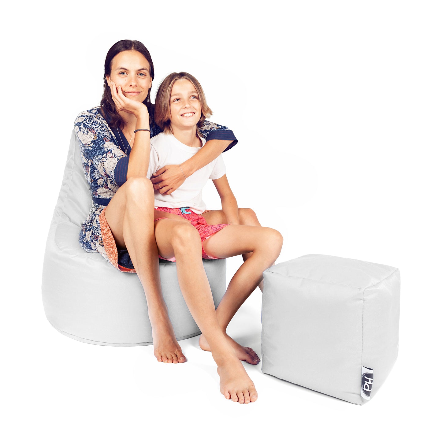 Gamer-Sessel mit Hocker