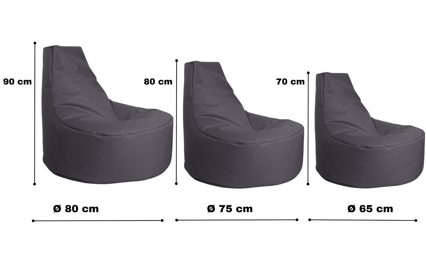 Gamer-Sessel mit Hocker