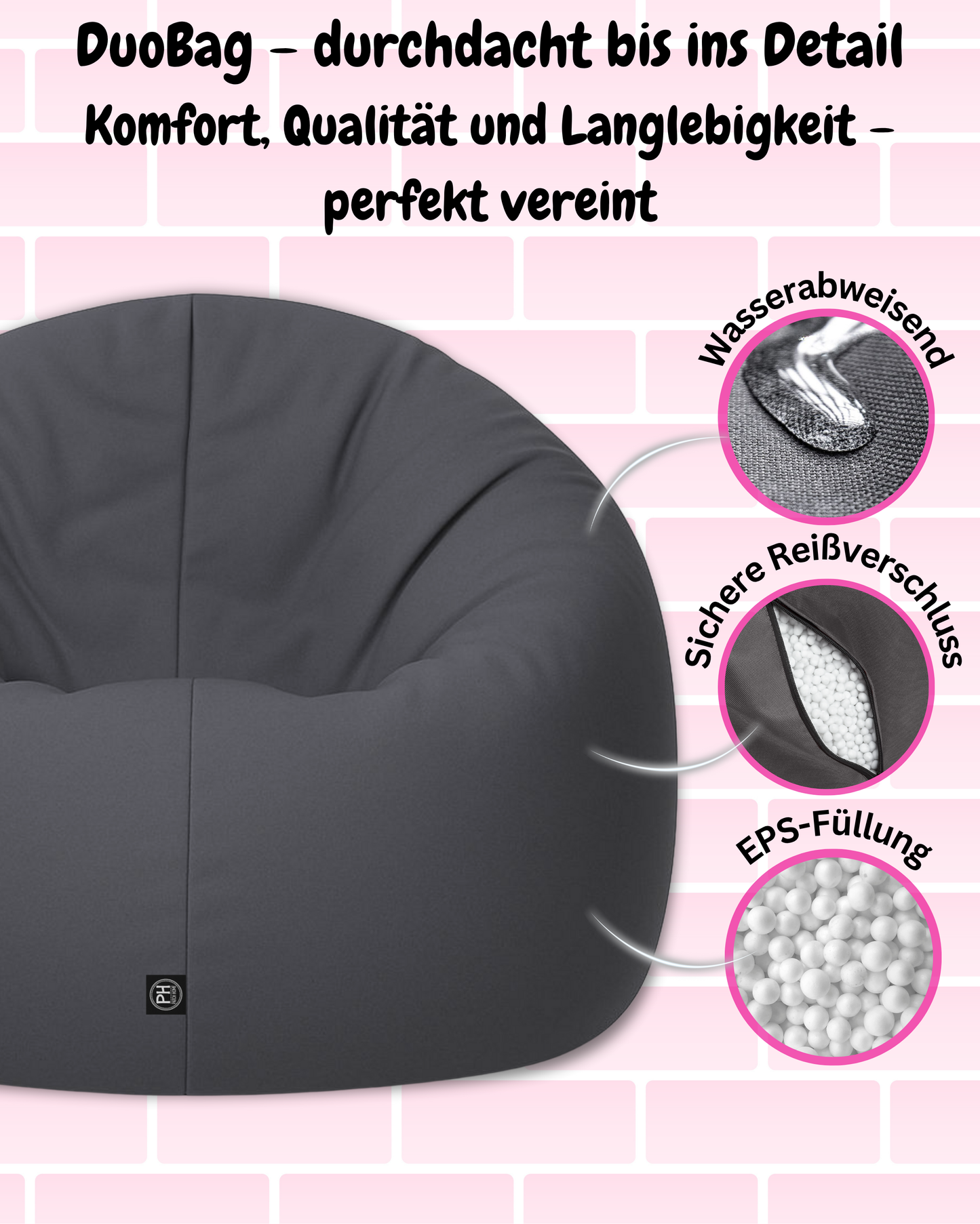 Sitzsack Jumbo 2-in-1
