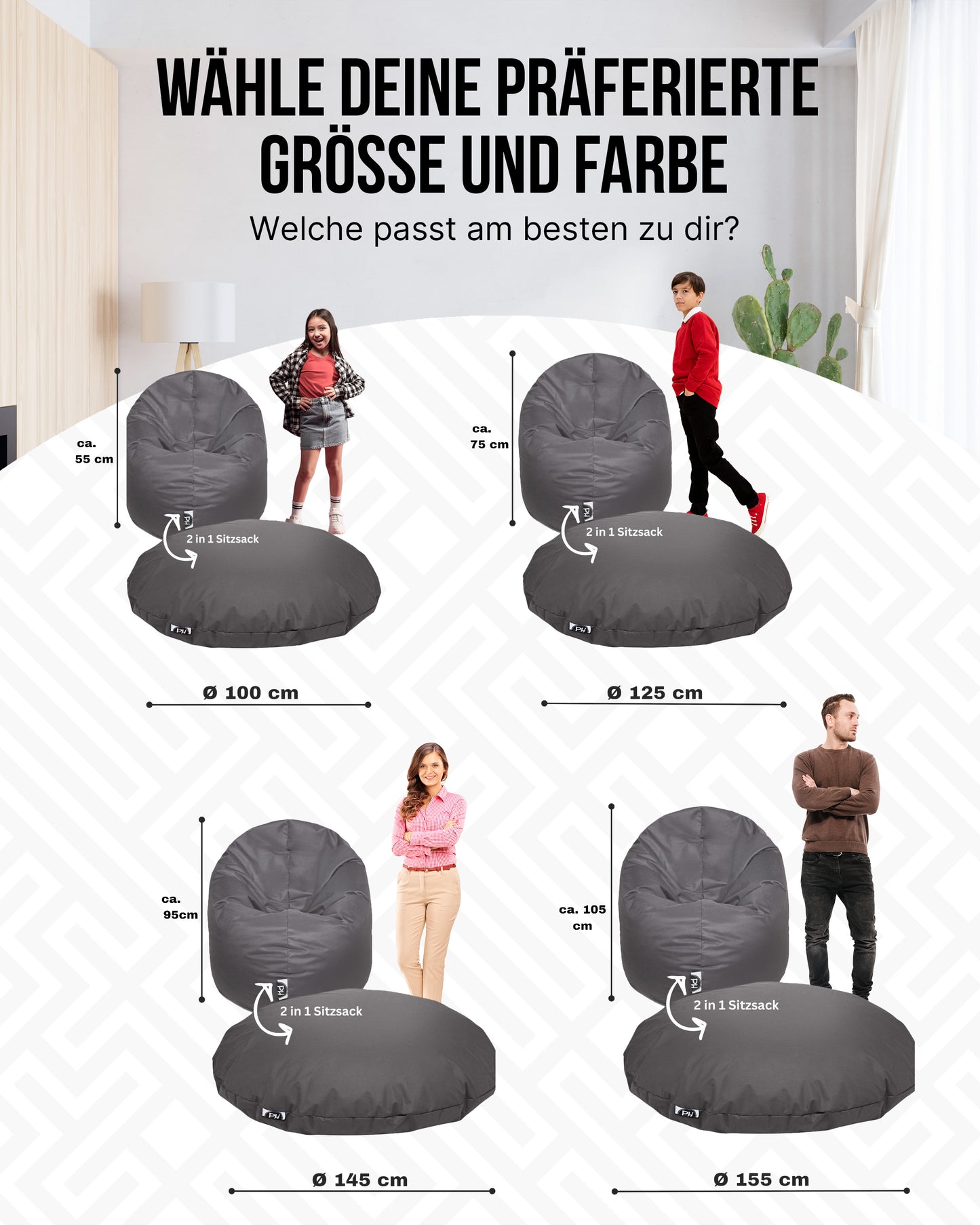 Sitzsack 2-in-1