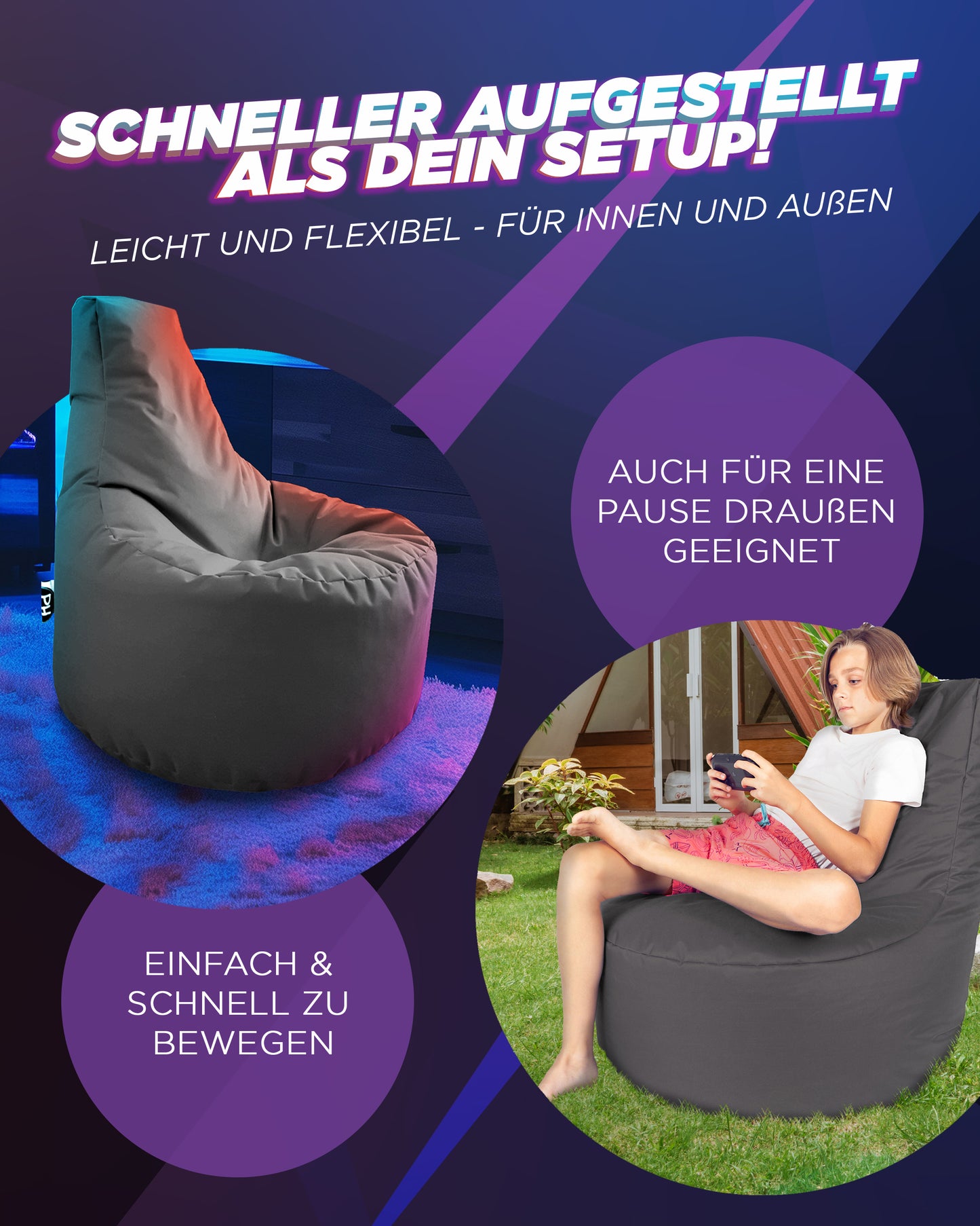 Gaming Sitzsack XXL