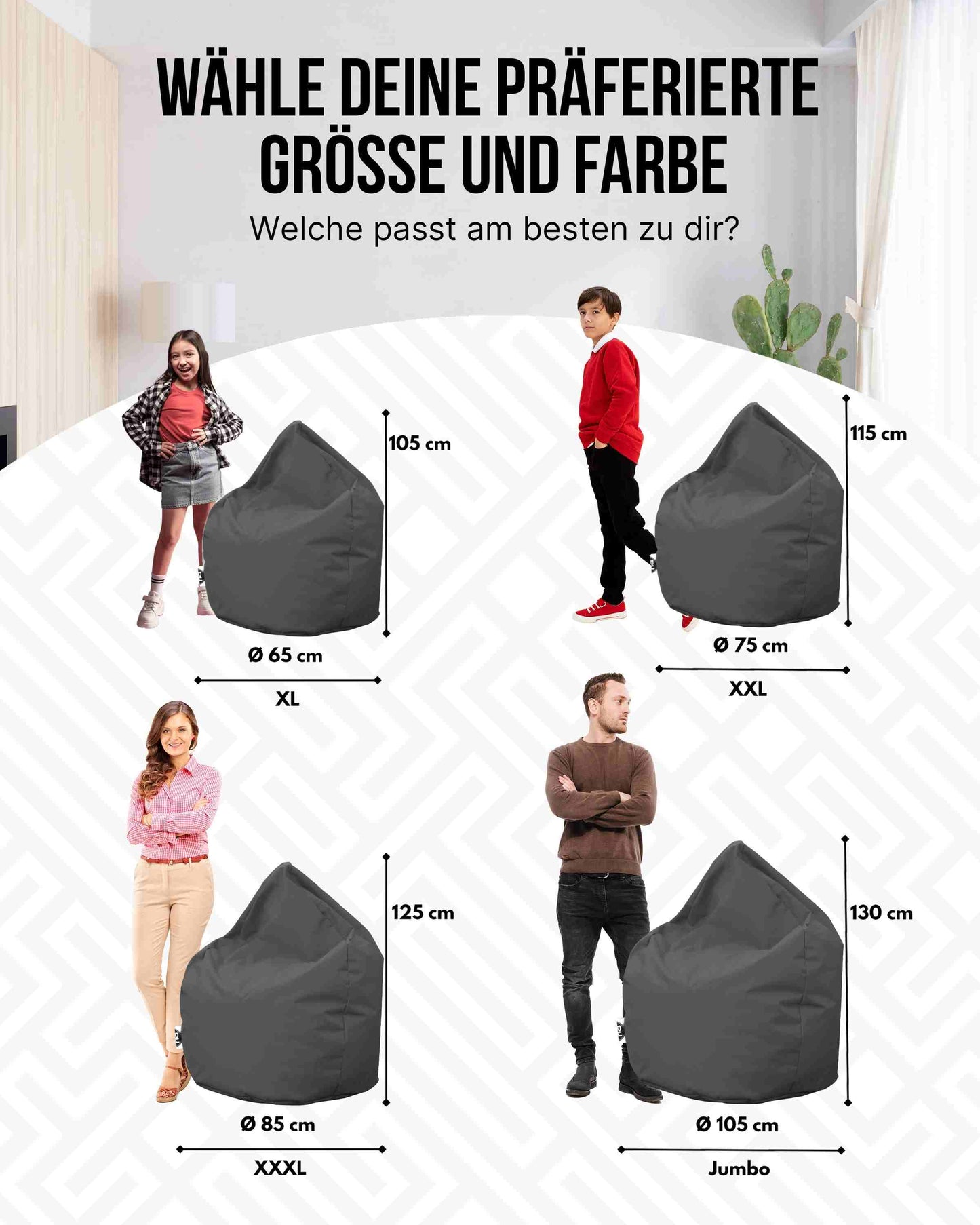 Sitzsack 2-in-1 Jumbo