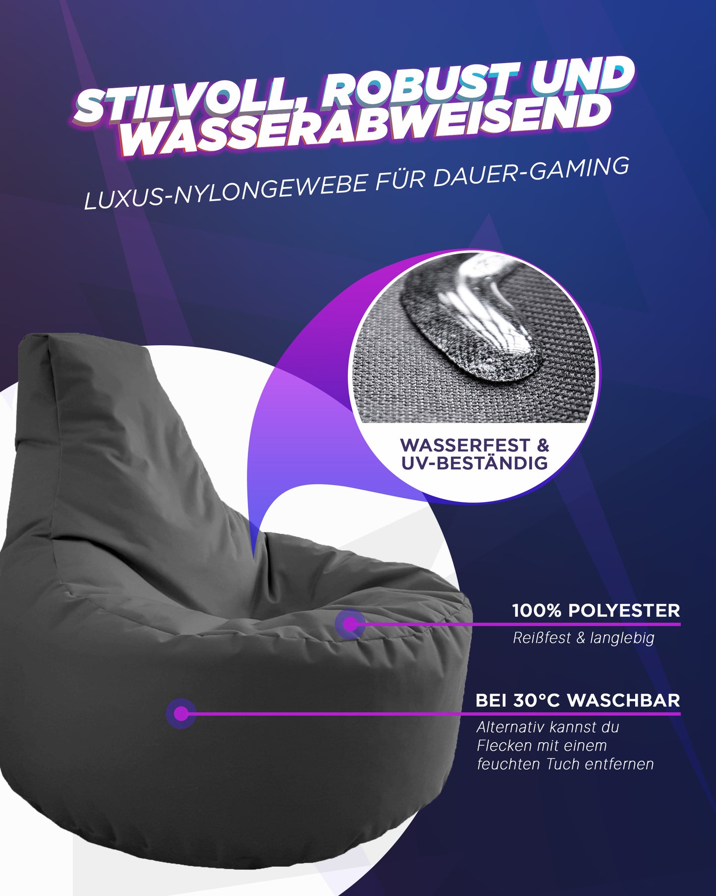 Gaming Sitzsack XXL