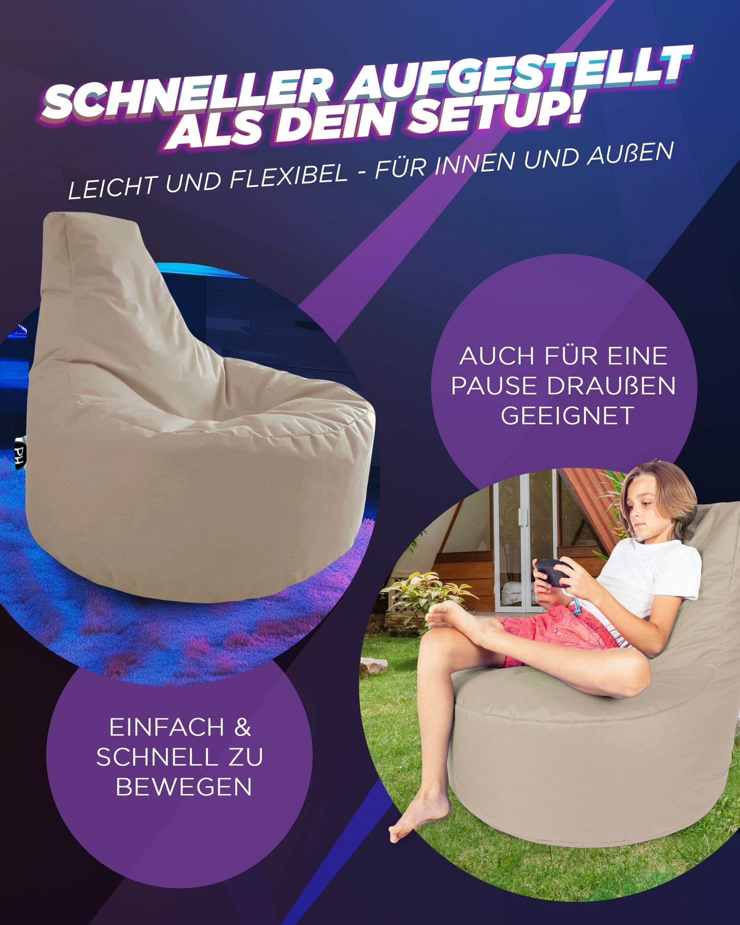 Gaming Sitzsack XXL