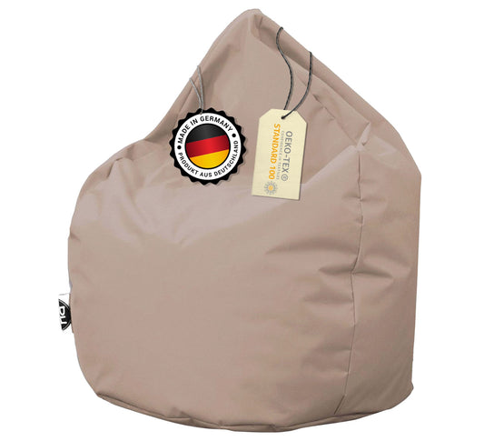Sitzsack in Tropfenform