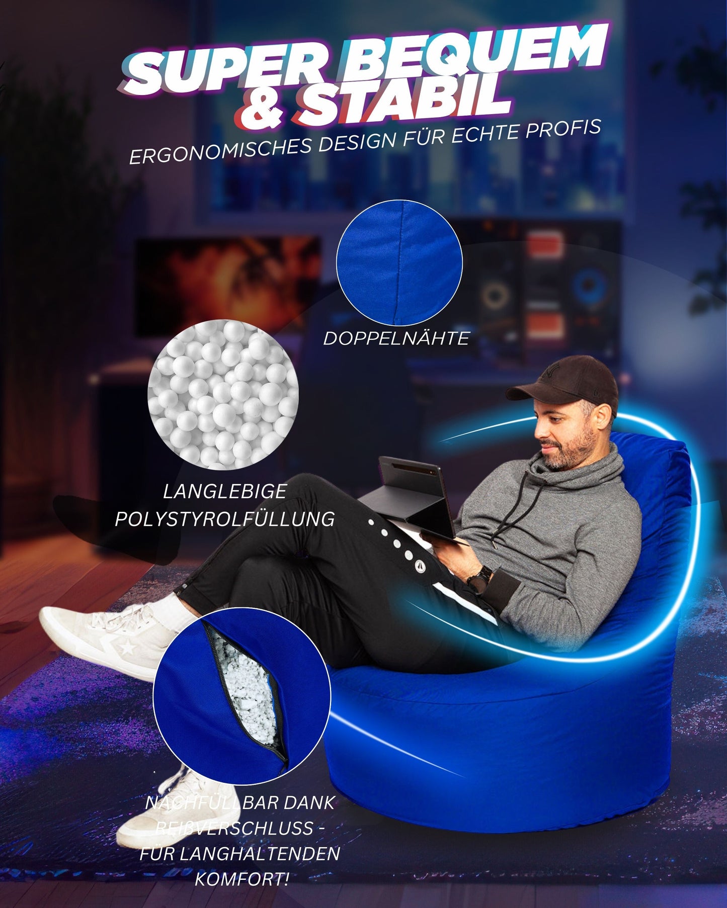 Gaming Sitzsack XXL