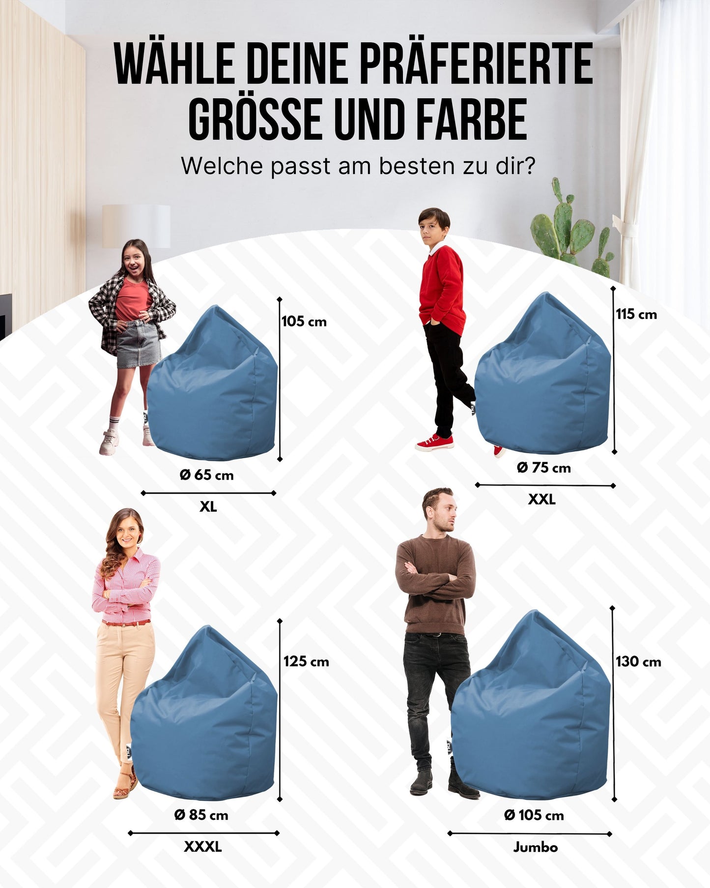 Sitzsack 2-in-1 Jumbo