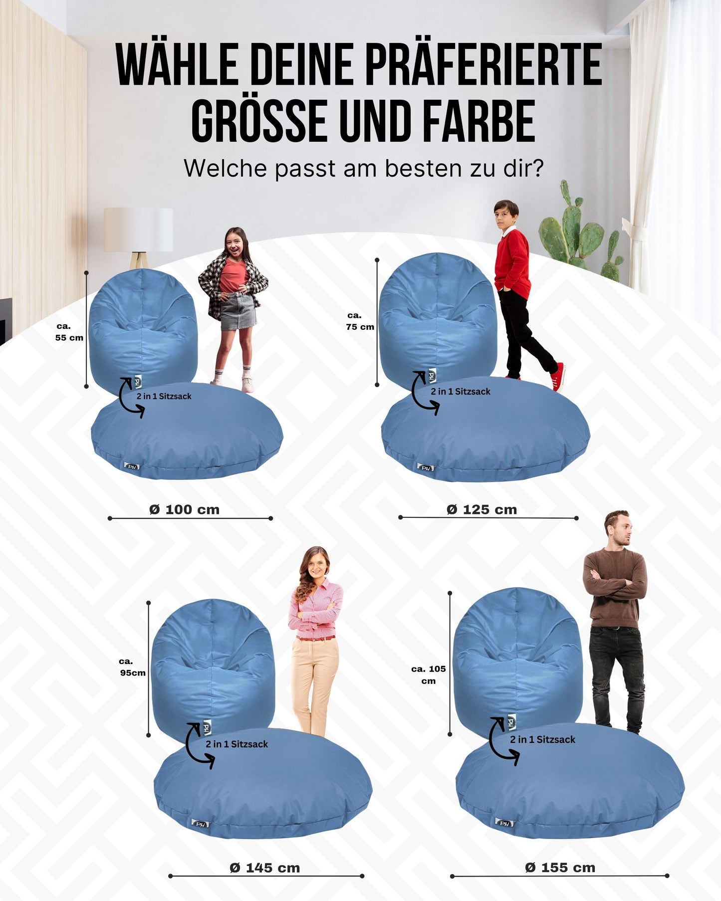 Sitzsack 2-in-1