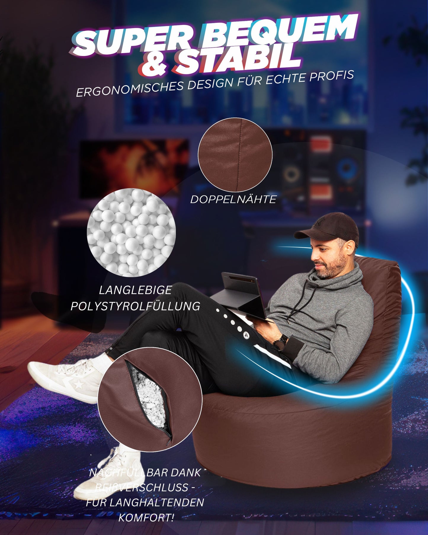 Gaming Sitzsack XXL