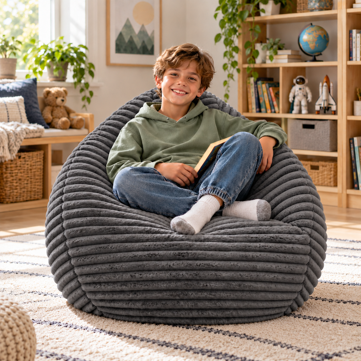 PatchHome Cordino Sitzsack aus Breitcord – Komfort pur