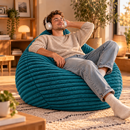 PatchHome Cordino Sitzsack aus Breitcord – Komfort pur