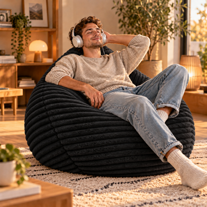 PatchHome Cordino Sitzsack aus Breitcord – Komfort pur