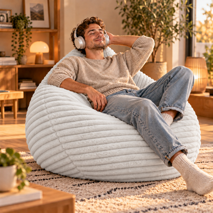 PatchHome Cordino Sitzsack aus Breitcord – Komfort pur
