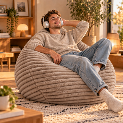 PatchHome Cordino Sitzsack aus Breitcord – Komfort pur