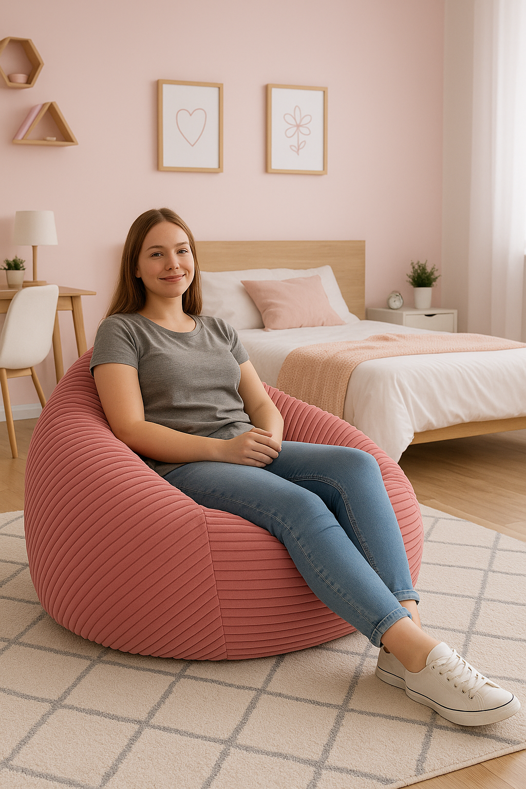 Cordino Drop Sitzsack aus Breitcord – Stylischer Komfort für jedes Zuhause