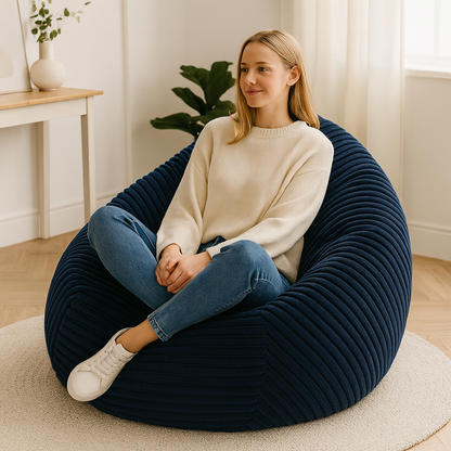 PatchHome Cordino Sitzsack aus Breitcord – Komfort pur