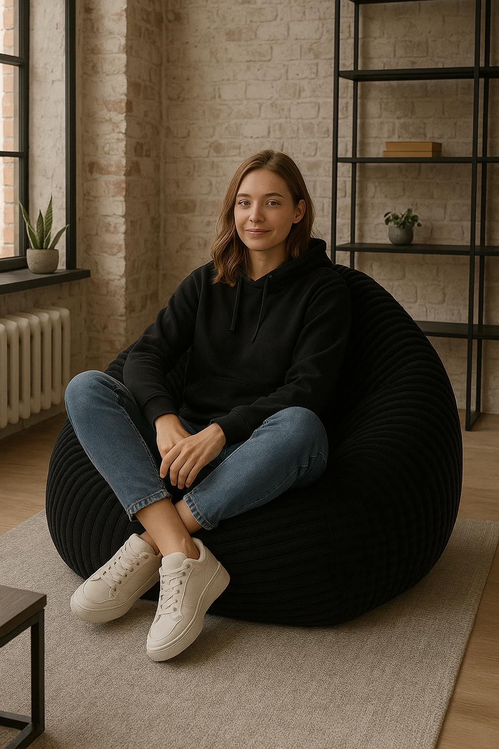 PatchHome Cordino Sitzsack aus Breitcord – Komfort pur