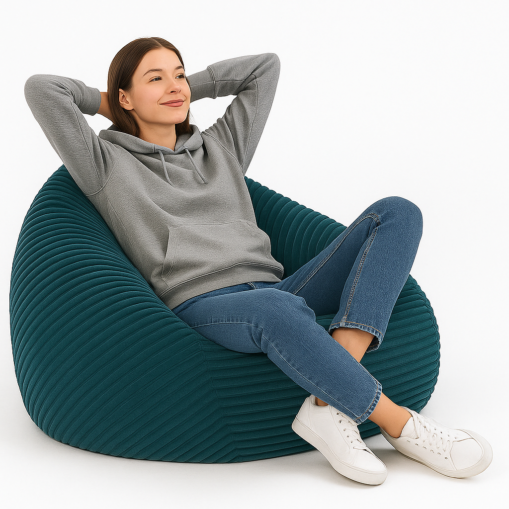 PatchHome Cordino Sitzsack aus Breitcord – Komfort pur