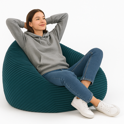 PatchHome Cordino Sitzsack aus Breitcord – Komfort pur