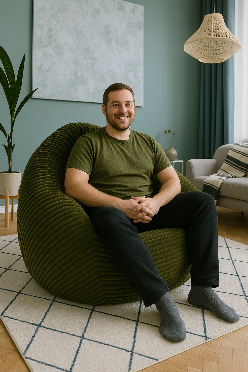 Cordino Drop Sitzsack aus Breitcord – Stylischer Komfort für jedes Zuhause