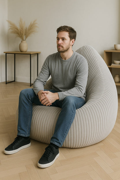 Cordino Drop Sitzsack aus Breitcord – Stylischer Komfort für jedes Zuhause