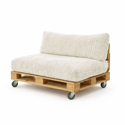 Paletti Cord™ Palettenpolster Set – Sitz- & Rückenkissen für Europaletten