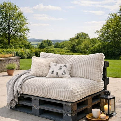 Paletti Cord™ Palettenpolster Set – Sitz- & Rückenkissen für Europaletten